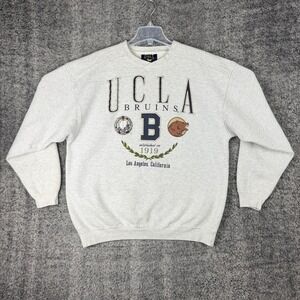 Vtg 90s UCLA Bruins Crewneck Sweatshirt Mens XL Grey Alumni Collegiate Galt Crew